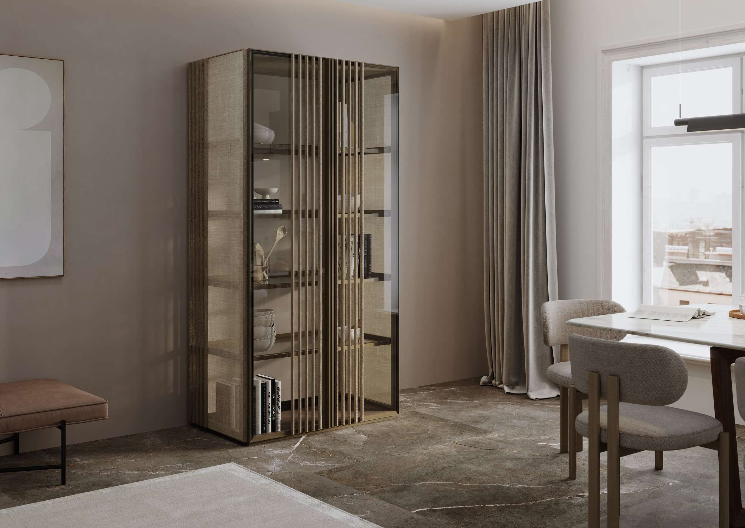 Armarios de lujo armario vertical nara 1c | uecko — proporciones rigurosas y diseño estilizado Armarios de lujo armario vertical nara 1c de uecko: proporciones rigurosas y diseño estilizado