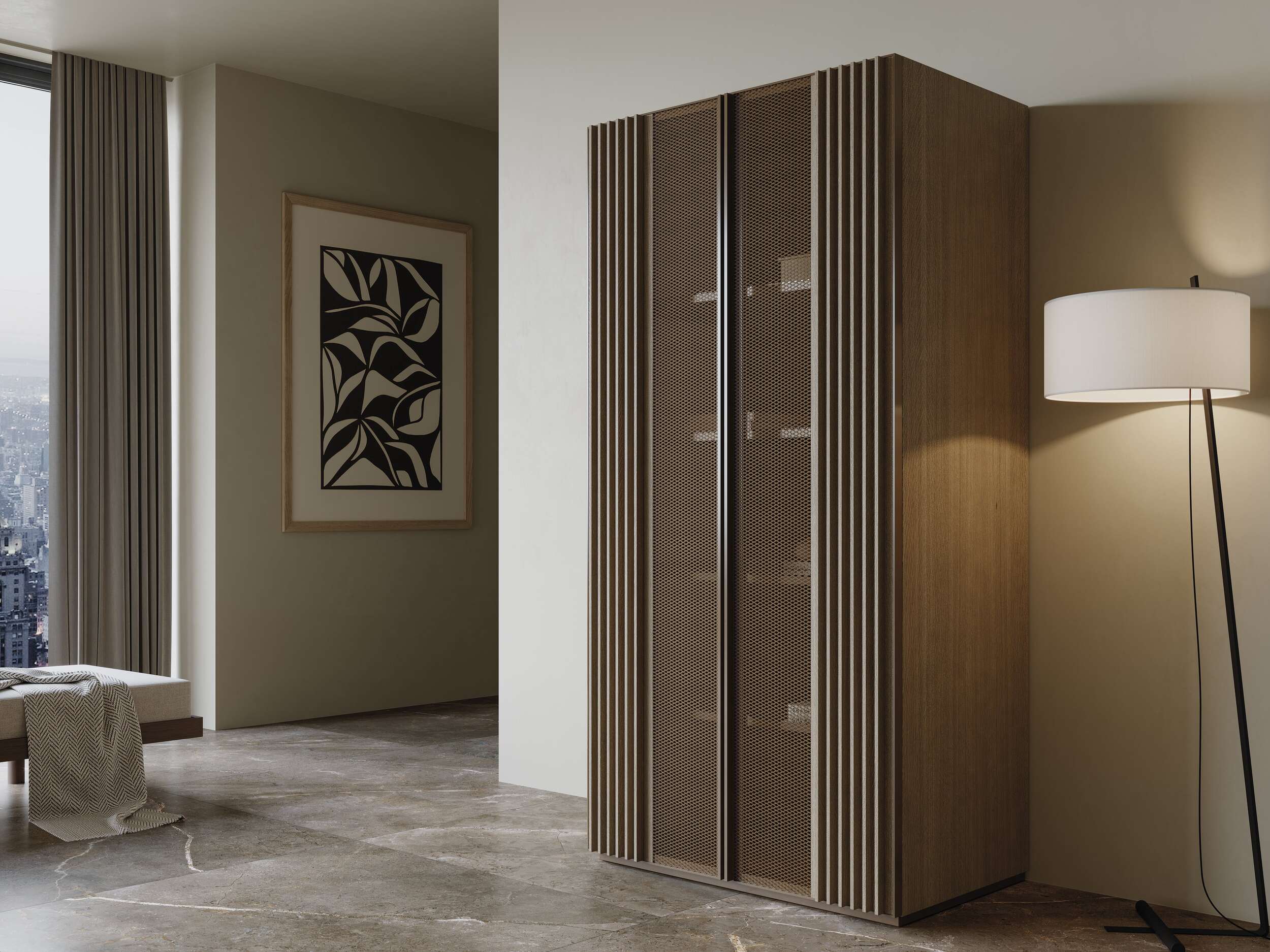 Armarios de lujo armario vertical nara 1d | uecko — diseño ecológico y elegante Armarios de lujo armario vertical 1d de la colección nara de uecko: solución ecológica y elegante para almacenamiento vertical
